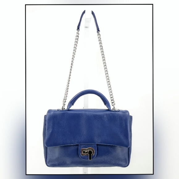 Charles Jourdan Vogue Top Flap Leathe Shoulder Bag